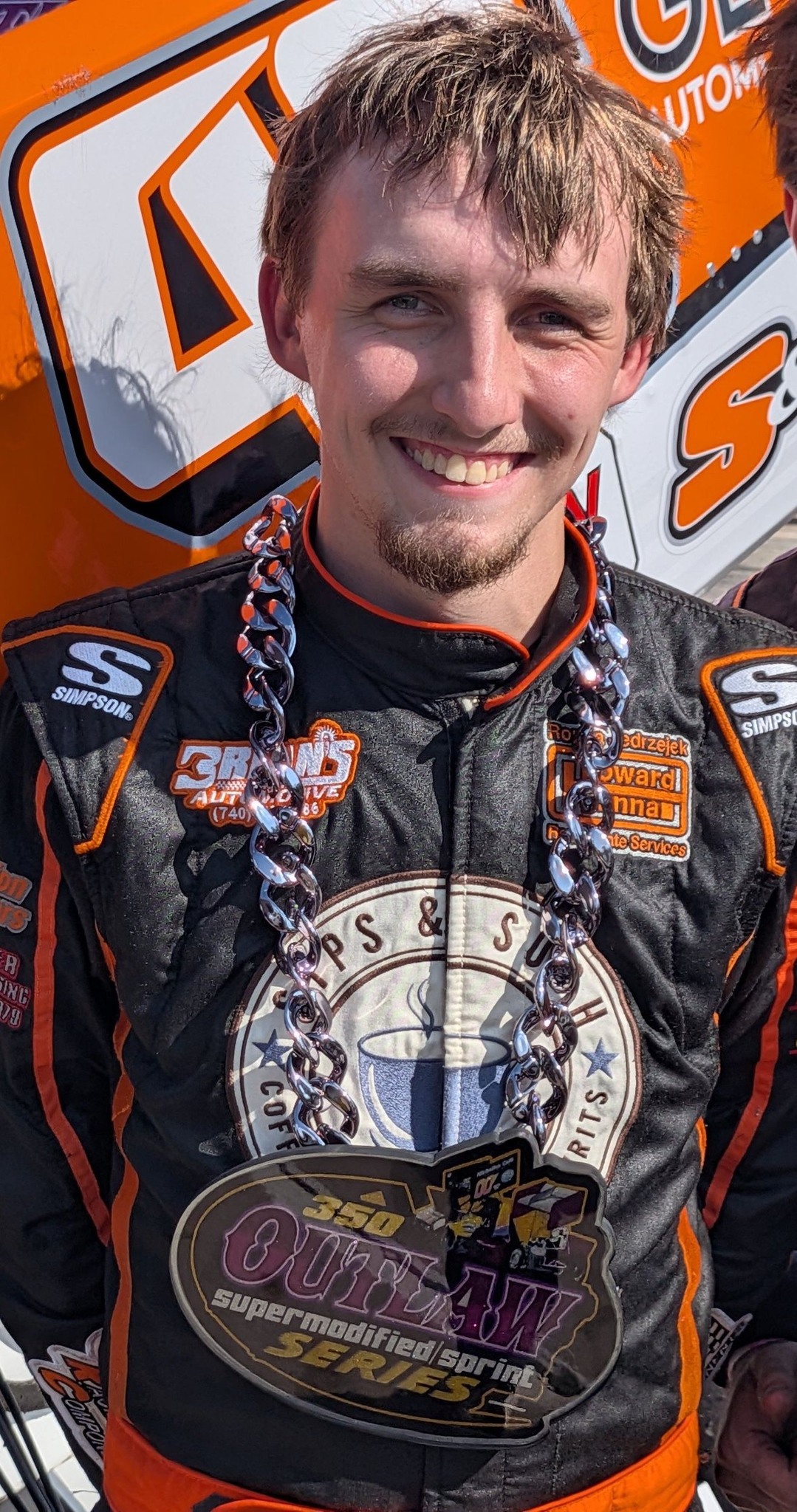 UTOM S SIMPSON wins first supermodified race at Whittemore, MI