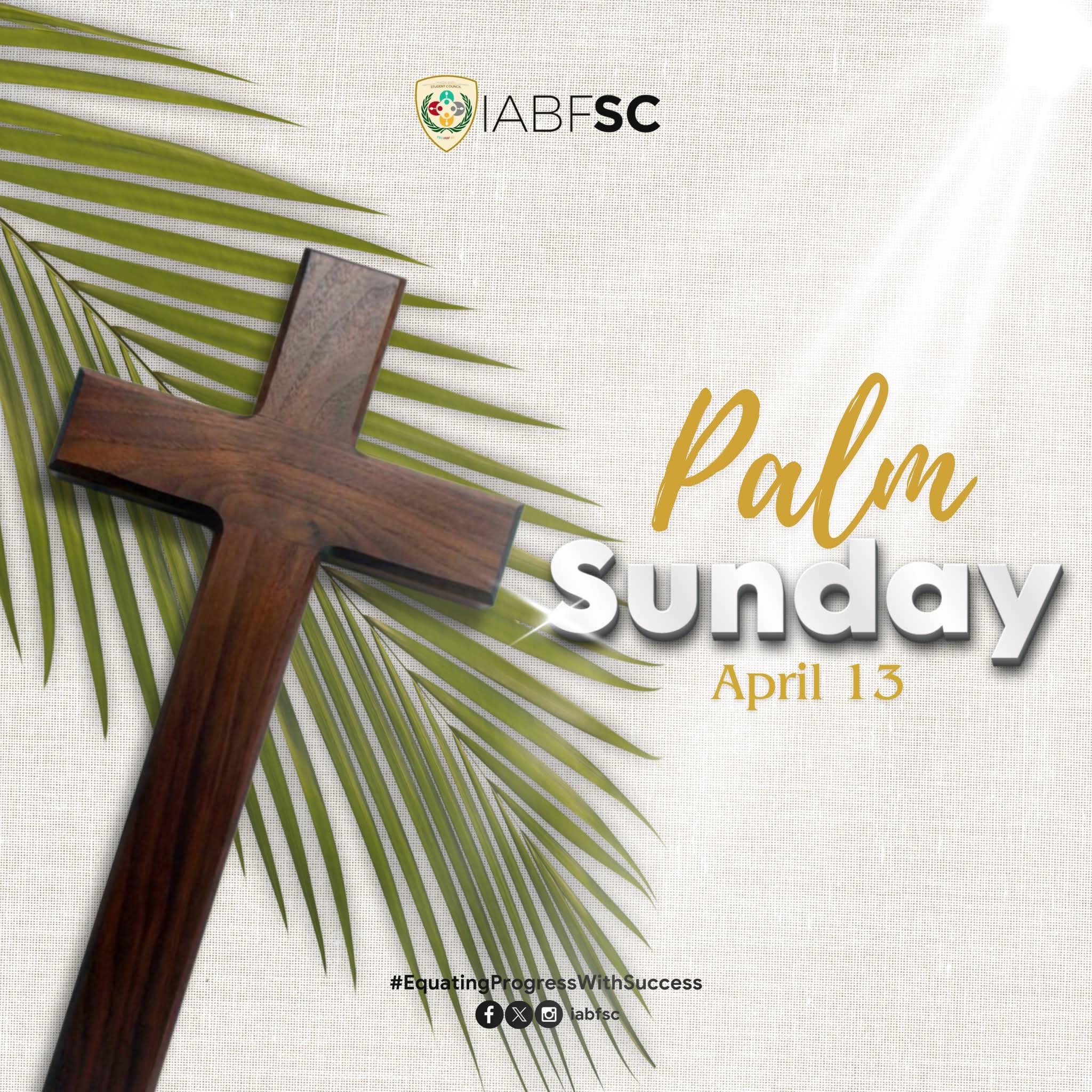 FEU - Entering Holy Week with palms and praise 🕊 The Palm Sunday is to ...