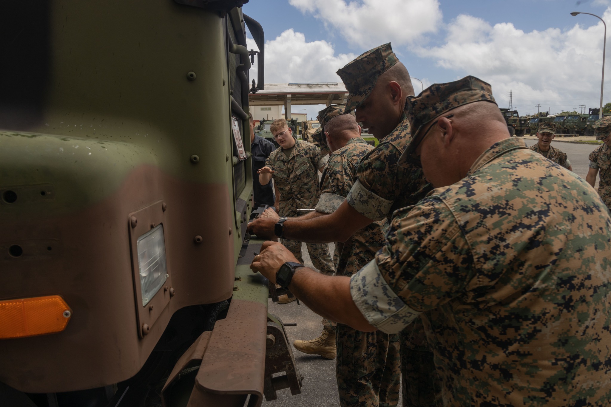 3rd Marine Logistics Group visits Engineer Support Company