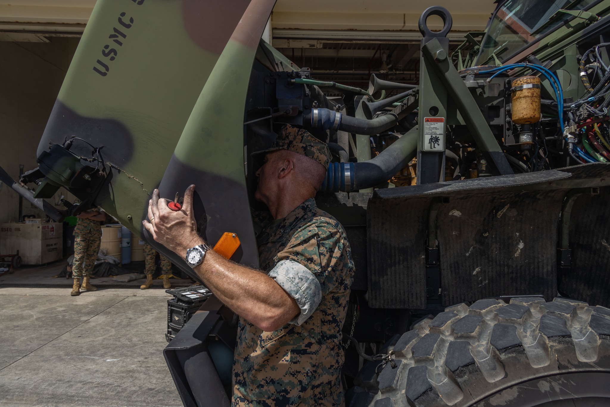 3rd Marine Logistics Group visits Engineer Support Company