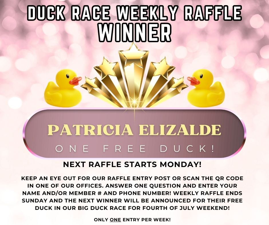 Mountain - This week's Duck Race Raffle WINNER is Patricia Elizalde ...