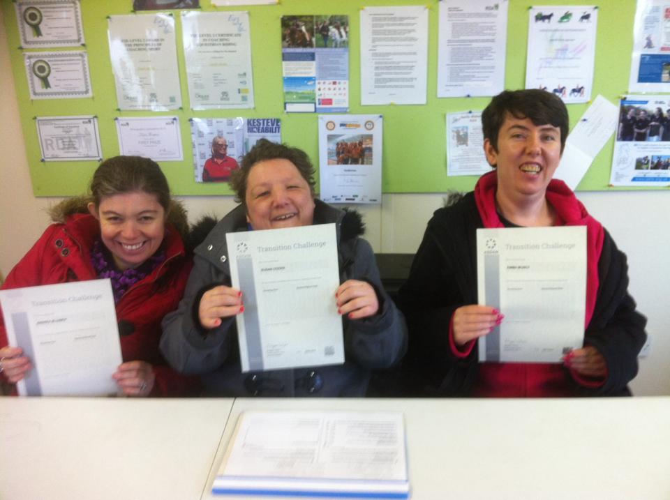Happy riders with their ASDAN... - Kesteven Rideability