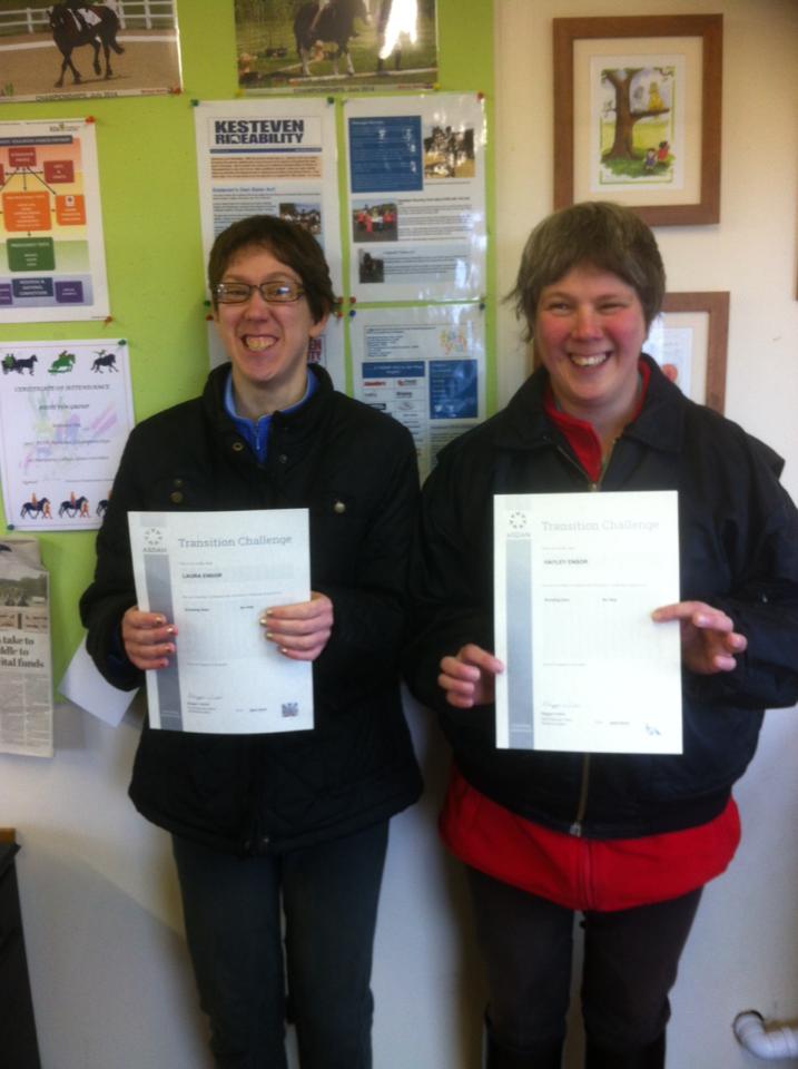 Happy riders with their ASDAN... - Kesteven Rideability
