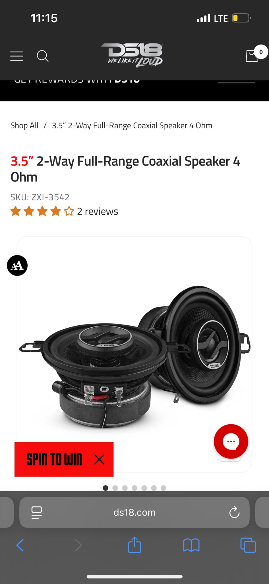 ZXI 3.5 2-Way Coaxial Speaker | 40 Watts RMS 4-Ohm - TikTok