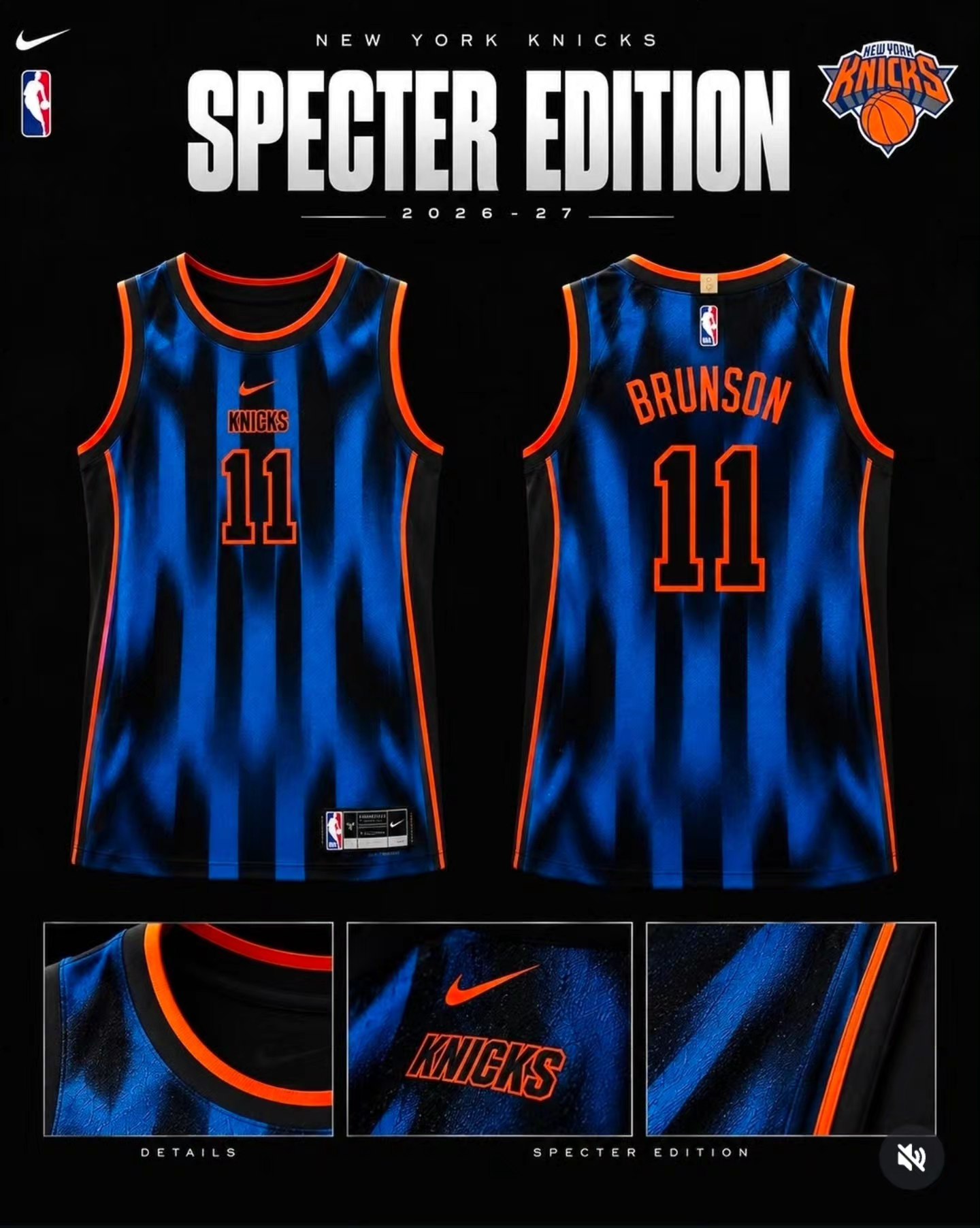 Nike & @NBA are unveiling new Specter Edition unis! Nike's new NBA