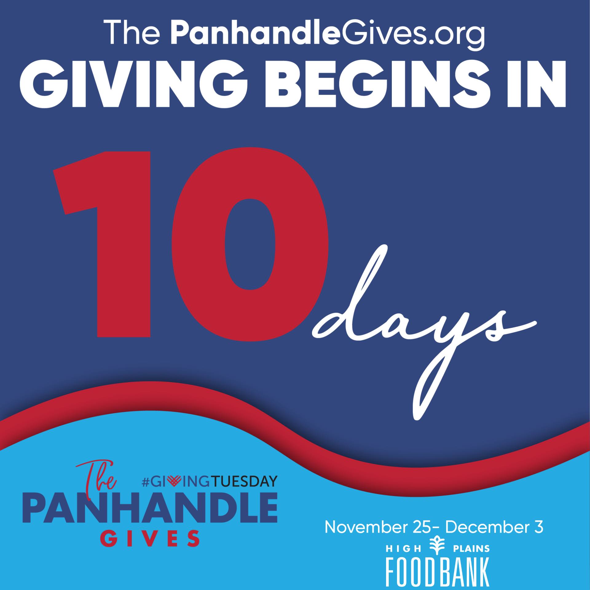 ⏳ The countdown is on! Giving for... - High Plains Food Bank | Facebook