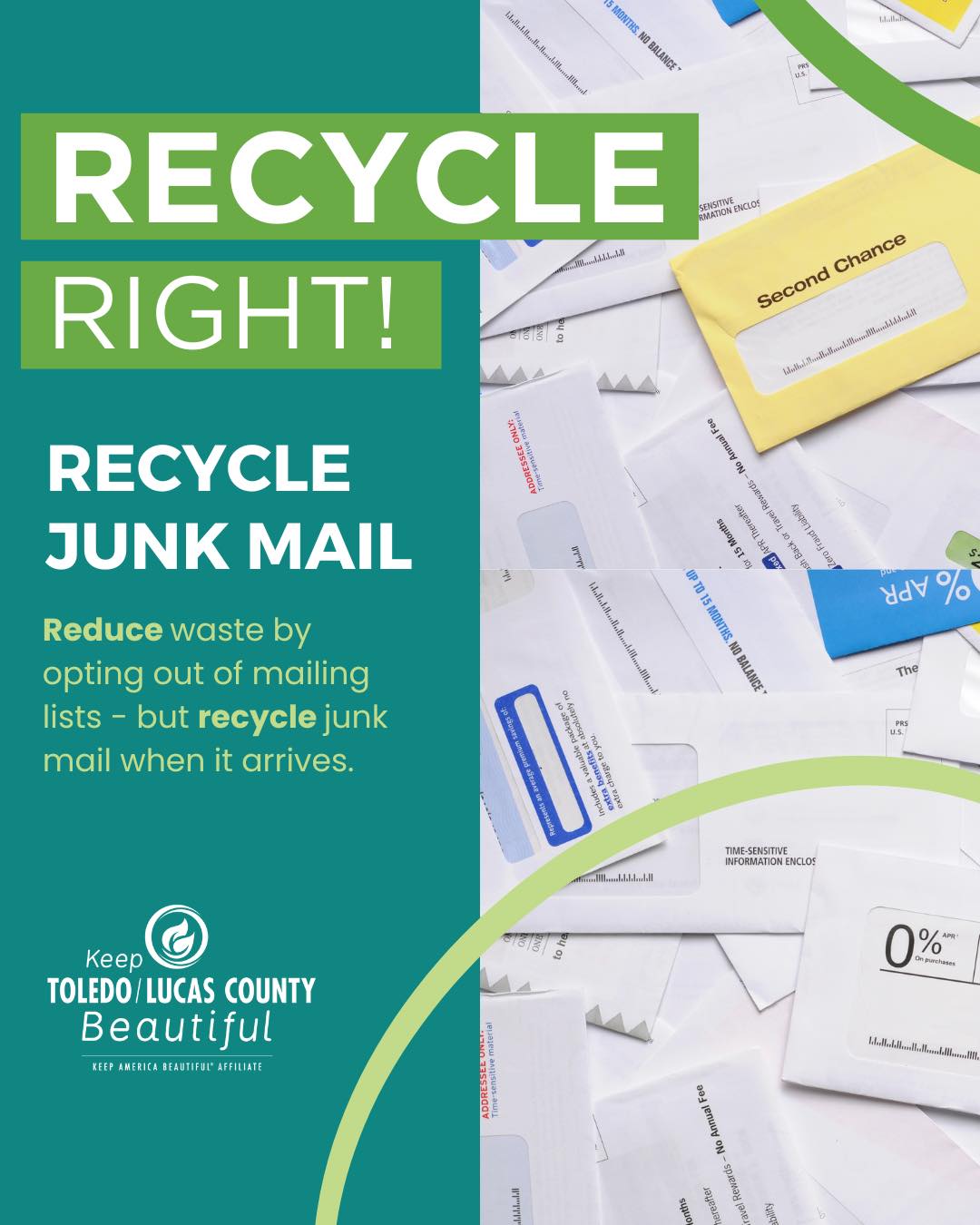 Drowning in junk mail? Recycle it with Rumpke! 📬 ♻️ Paper mail