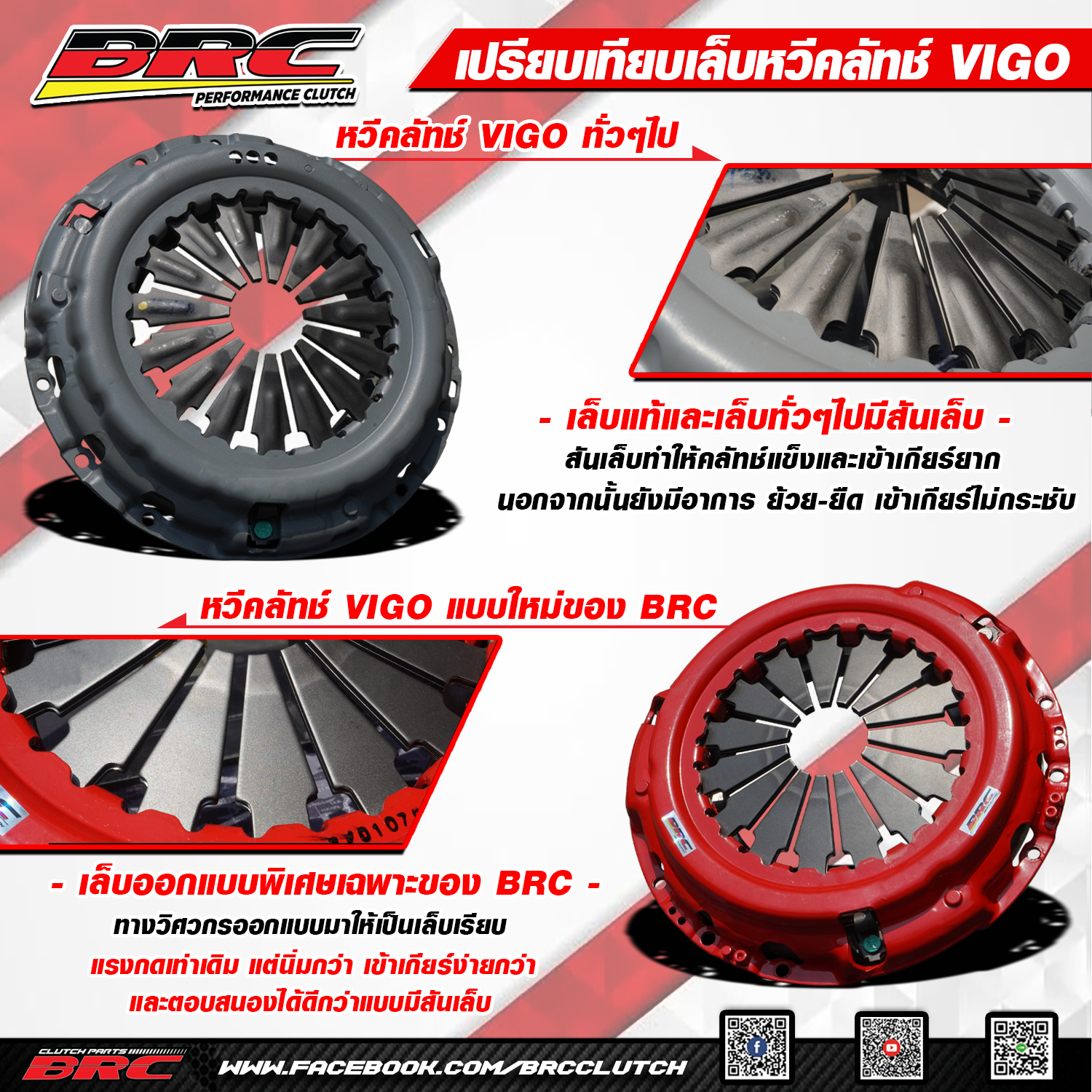 BRC clutch - เอาใจสาวกโตโยต้าวีโก้ด้วยหวีคลัทช์รุ่นใหม่ล่าส... | Facebook