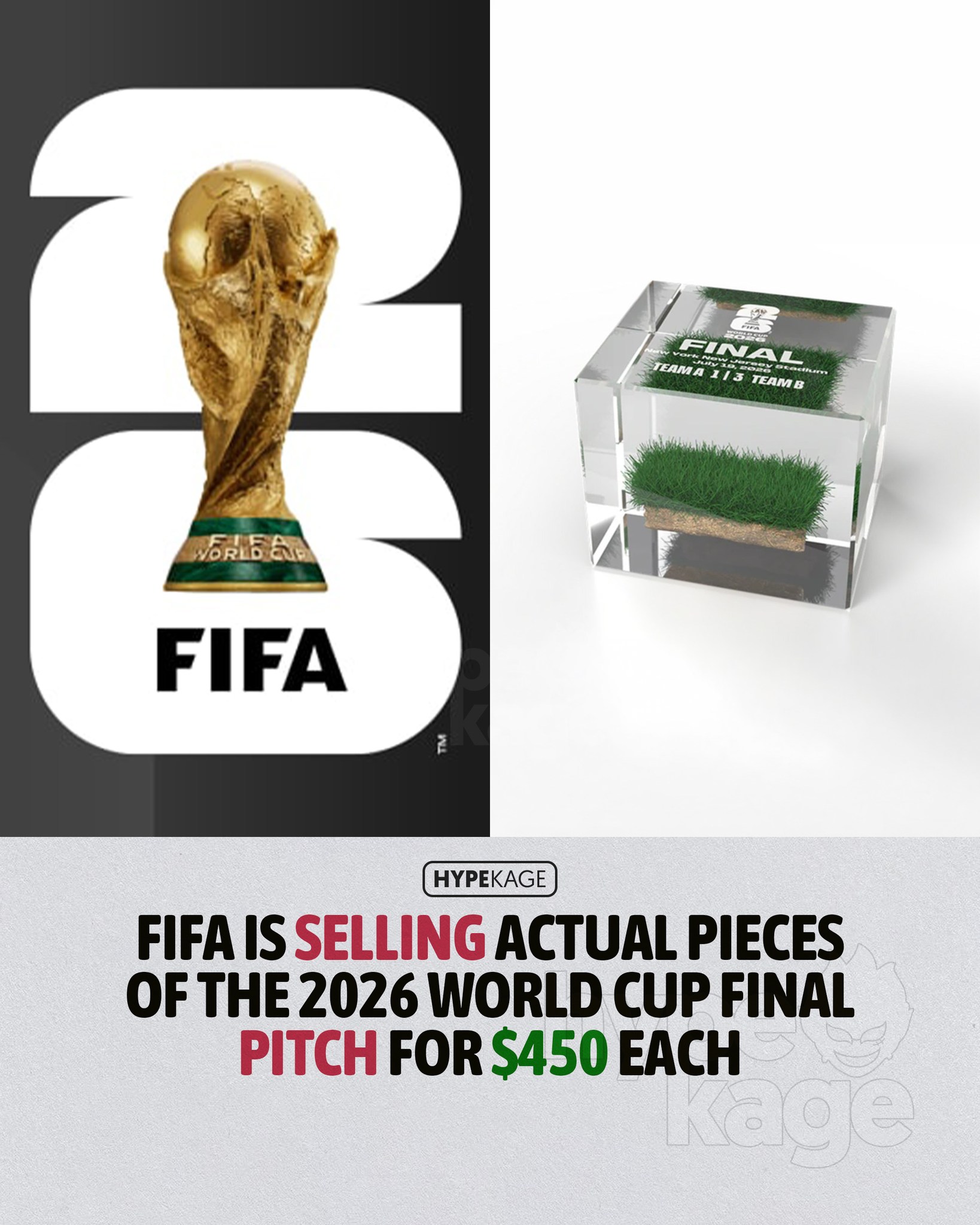 FIFA is selling grass from the 2026 World Cup final field at