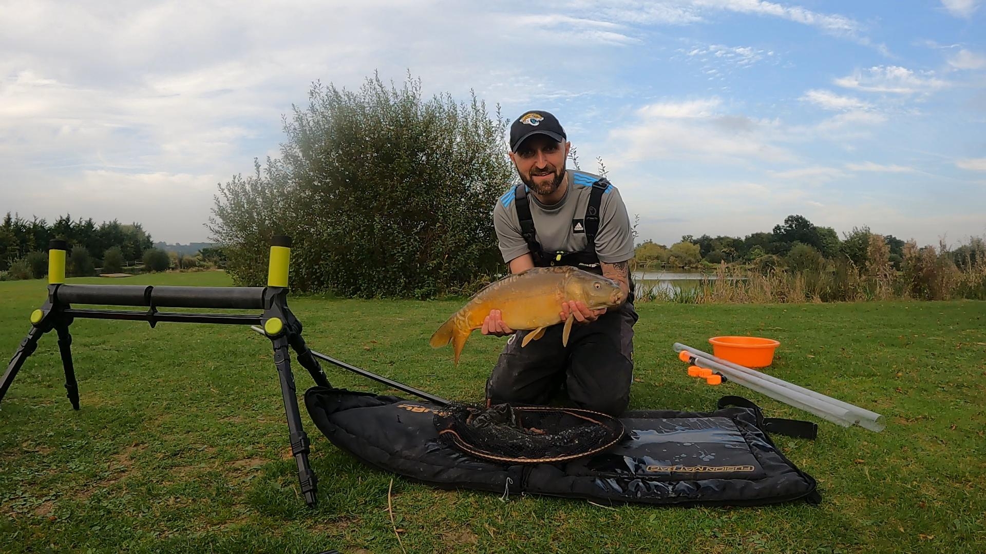 18 inches of water across the peg ! hook them and they fly off like a ...