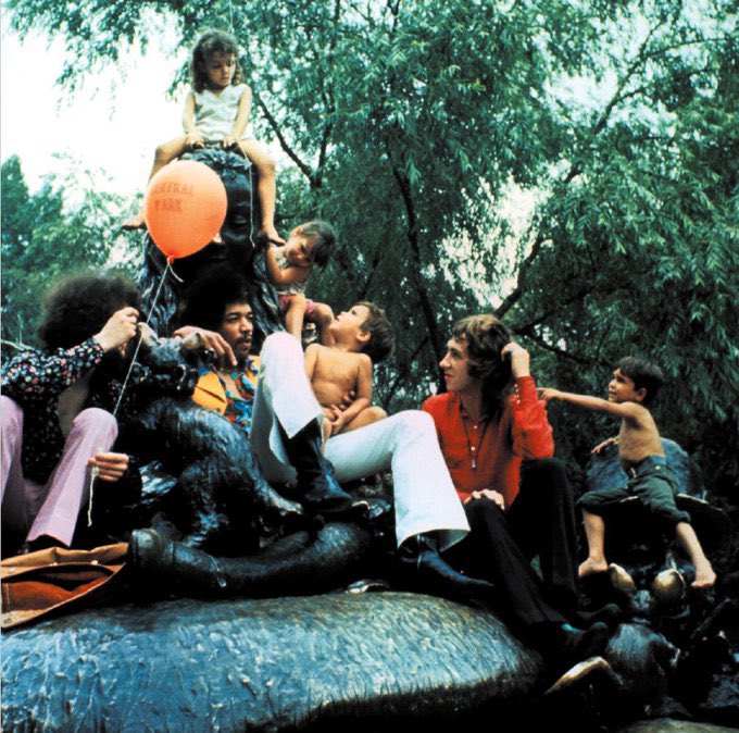On August 7, 1968 The Jimi Hendrix Experience were photographed by