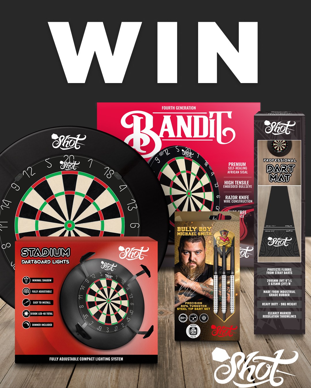 Dart bundle giveaway! We've got an autographed set of Michael