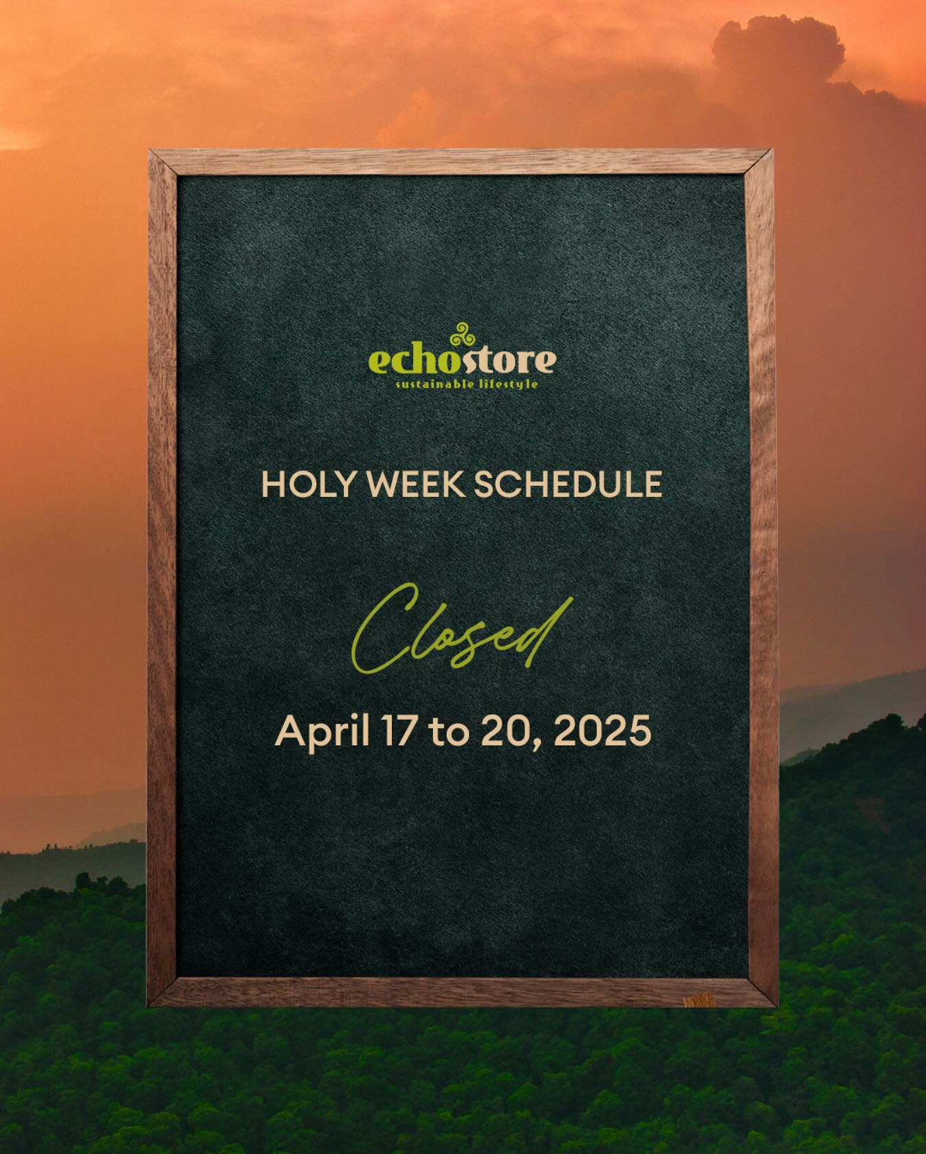 EchoStore - In observance of Holy Week, ECHOstore will be... | Facebook