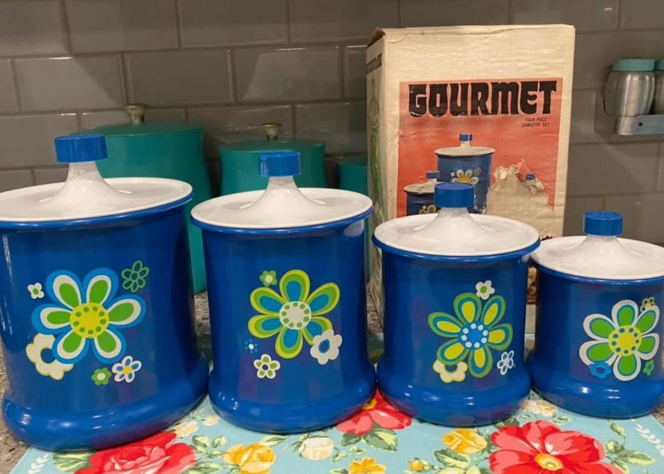 1970s Kromex Canisters were new in box when I sold them in 2022