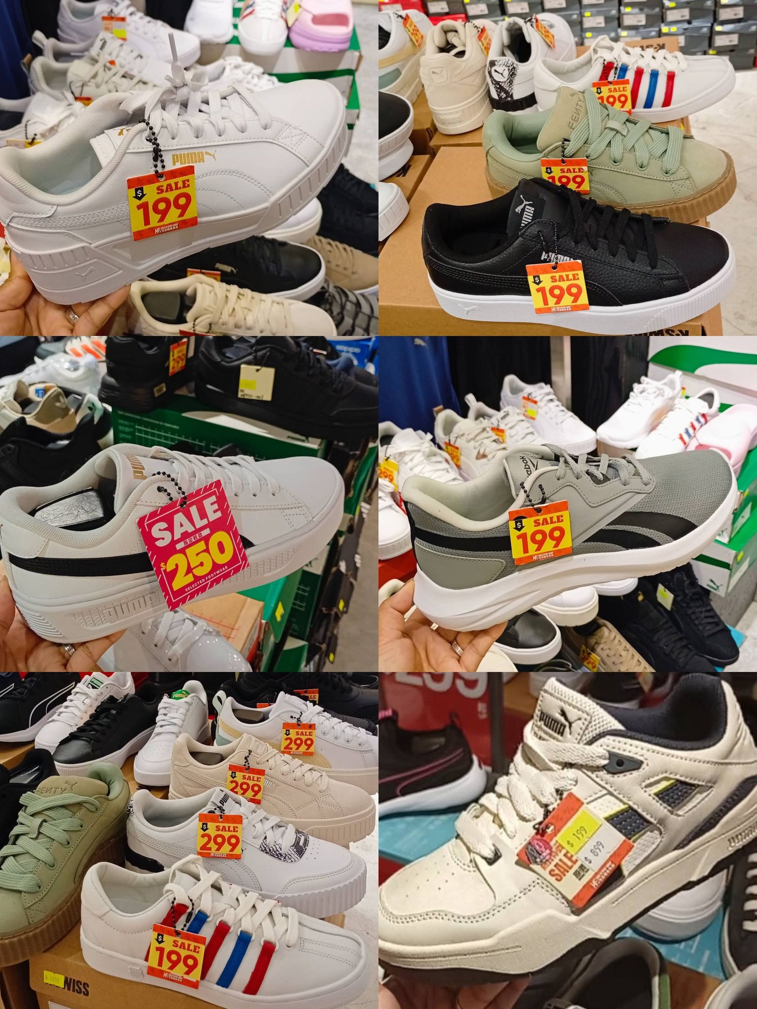 Puma shoes sale at Freemix Shoes Outlet Yautong