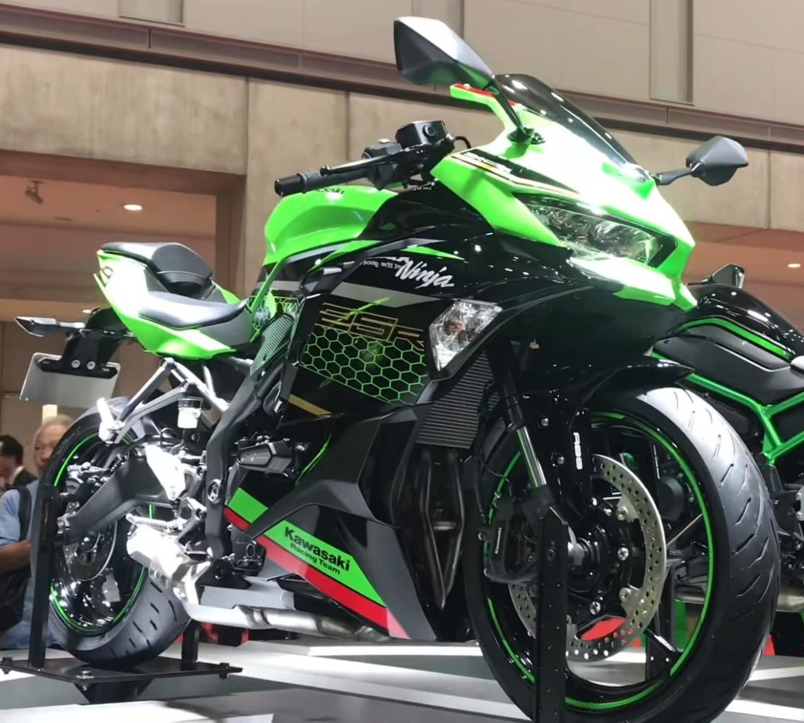 The wait is finally over! Kawasaki's inline-four 250 cc motorcycle