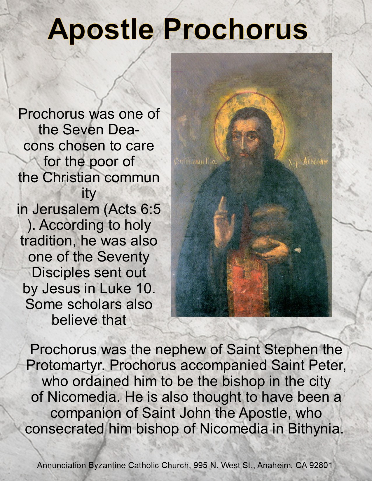 The Apostle... - Annunciation Byzantine Catholic Church | Facebook
