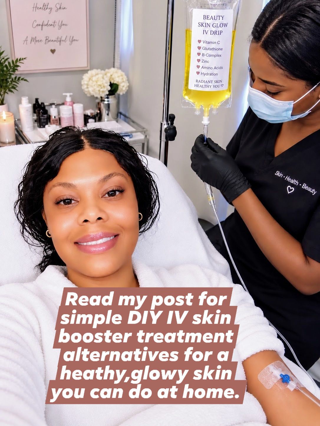 glutathione injections diy ✨ Radiance & Glow Infusion ✨ Back for her second session, and the results are already showing 💛 Healthier-looking skin, a natural glow, improved hydration, and an energy boost that helps you GHK-Cu in the NAD+ size:Nourish Cond 1000ml (pf029680) Retinoid-Free Eye Cream
