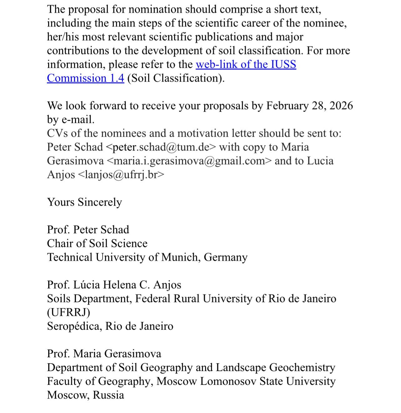 IUSS - International Union of Soil Sciences | Rome