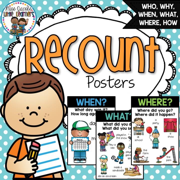 Recount Posters :) Found... - Miss Jacobs Little Learners | Facebook
