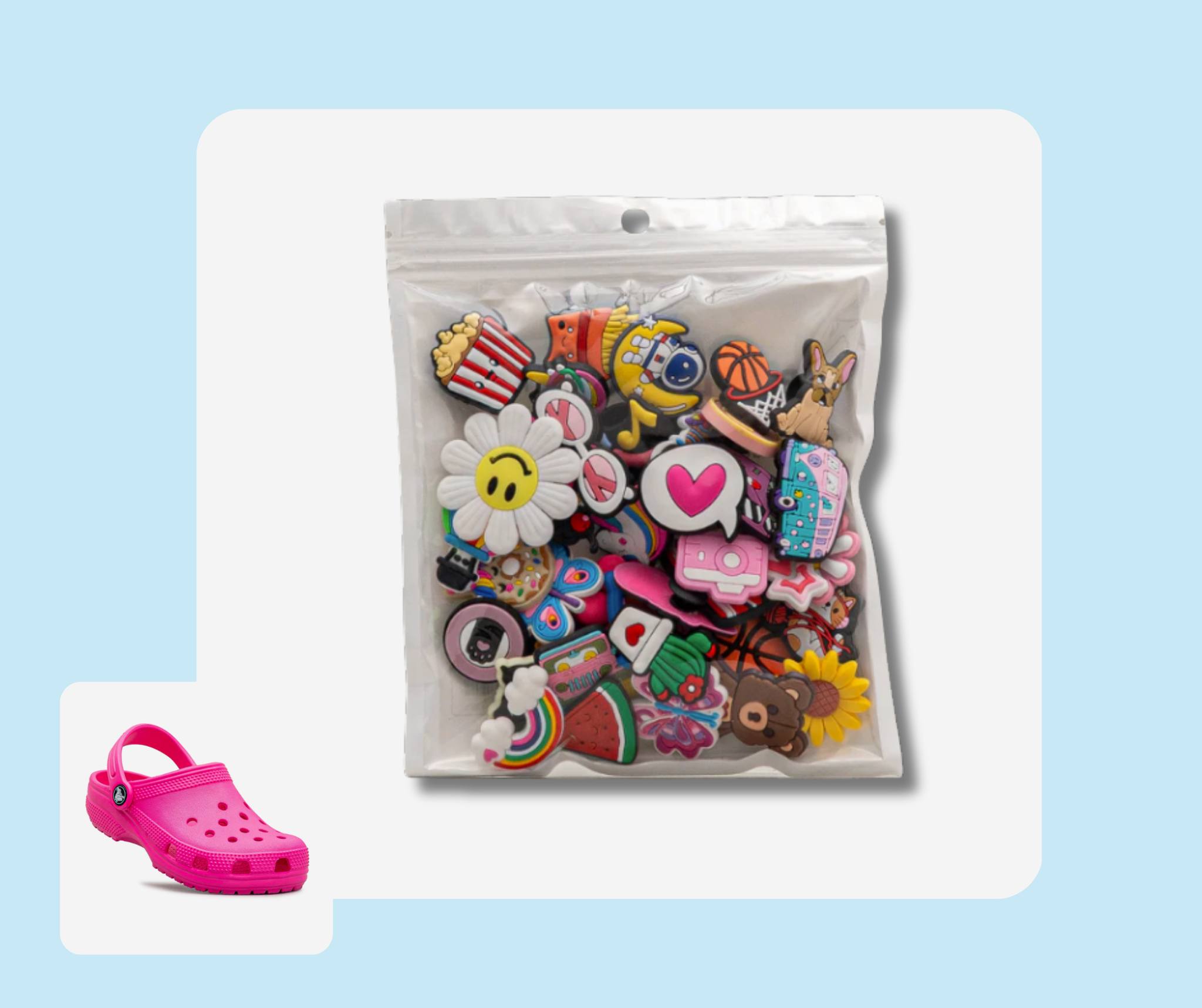 Lot De 6 Breloques Nsync Pour Chaussures - Multicolore - Enfant Unisexe