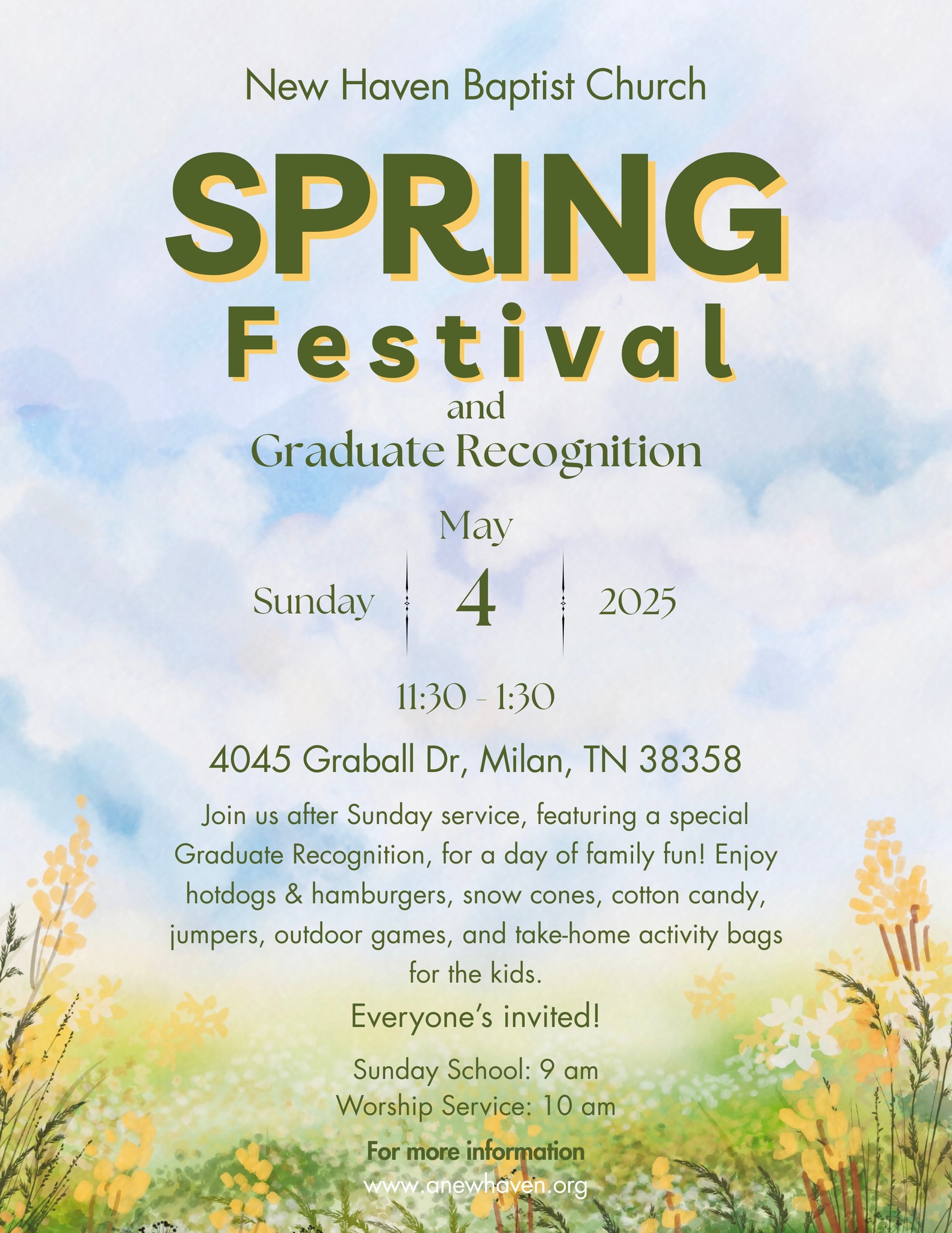 🌷 You’re invited to our Spring... - New Haven Baptist Church | Facebook