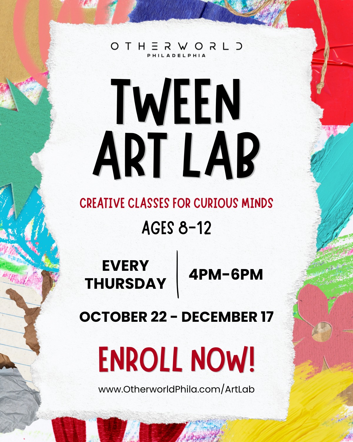 Calling all young artists! 🎨 Introducing Tween Art Lab — a hands