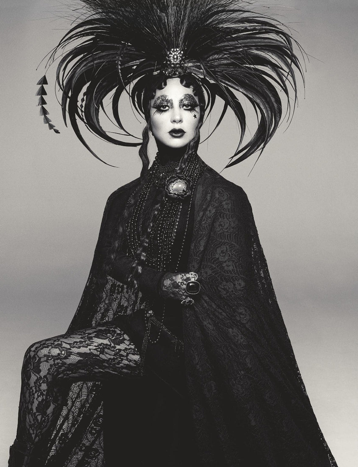 Lady Gaga photographed by Steven Meisel for Vogue UK December 2021