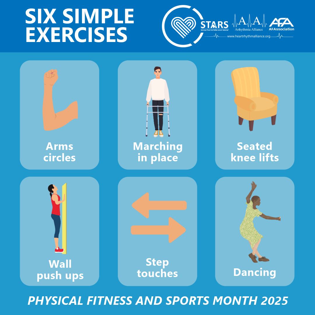 Arrhythmia - Six simple exercises to gently boost your heart rate ️ You ...