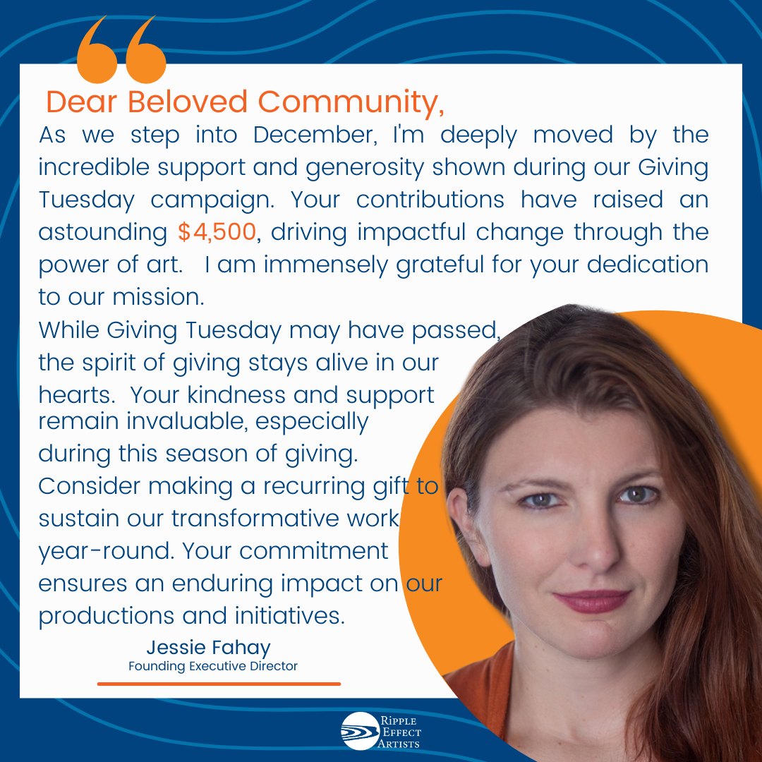 🎭 A heartfelt thank you! Your... - Ripple Effect Artists