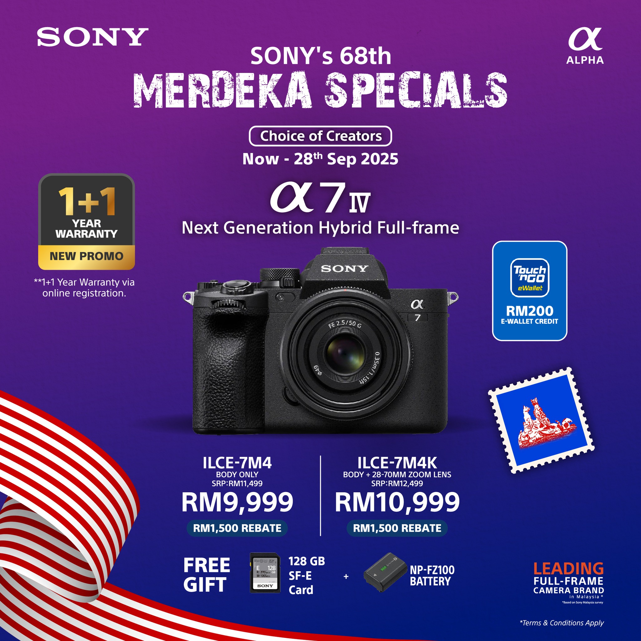 Sony Malaysia - Grab your Sony Alpha camera this Merdeka!... | Facebook