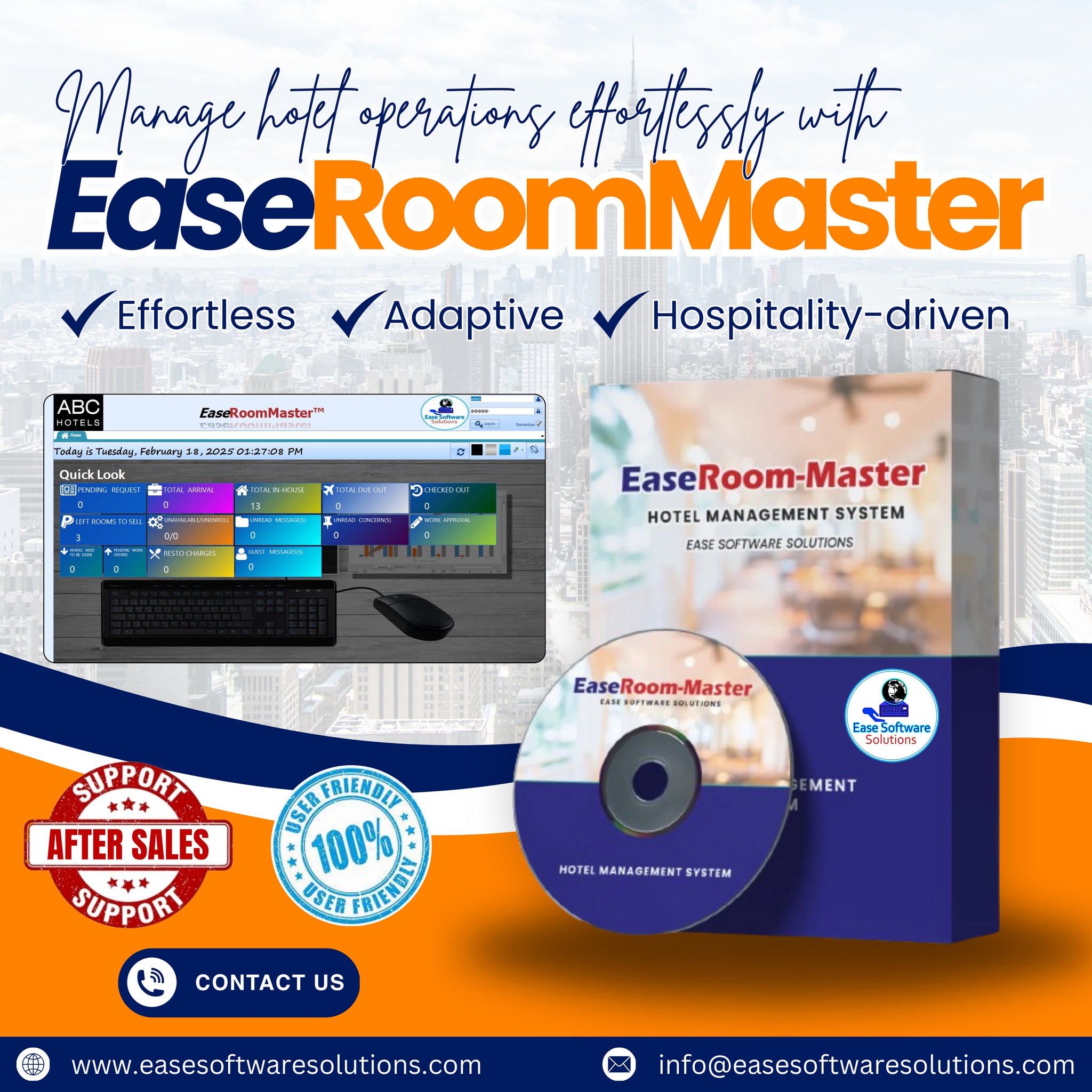 Ease - Effortless. Adaptive. Hospitality-Driven. Handle reservations ...