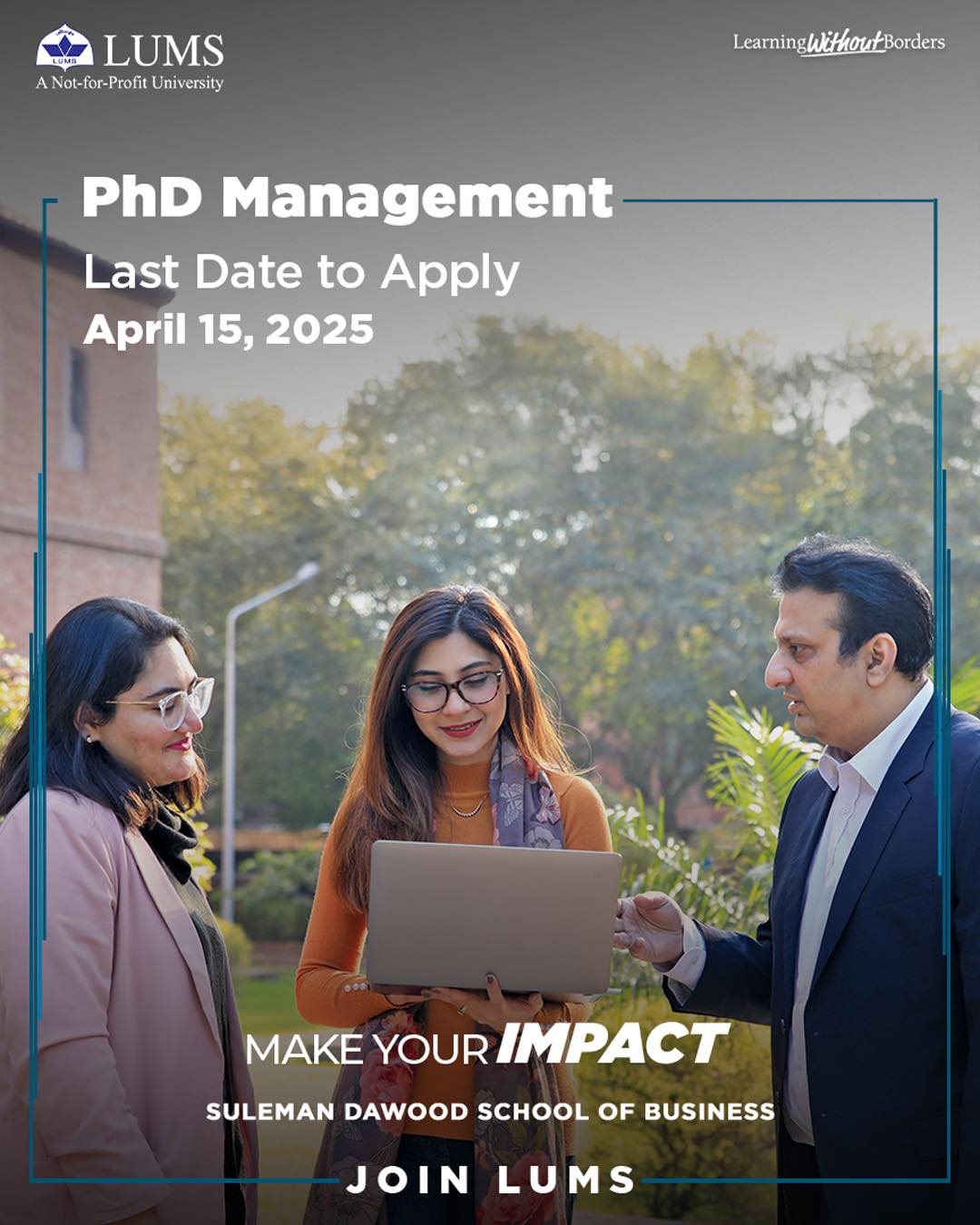 LUMS - Pursue your passion for research and academic excellence with ...