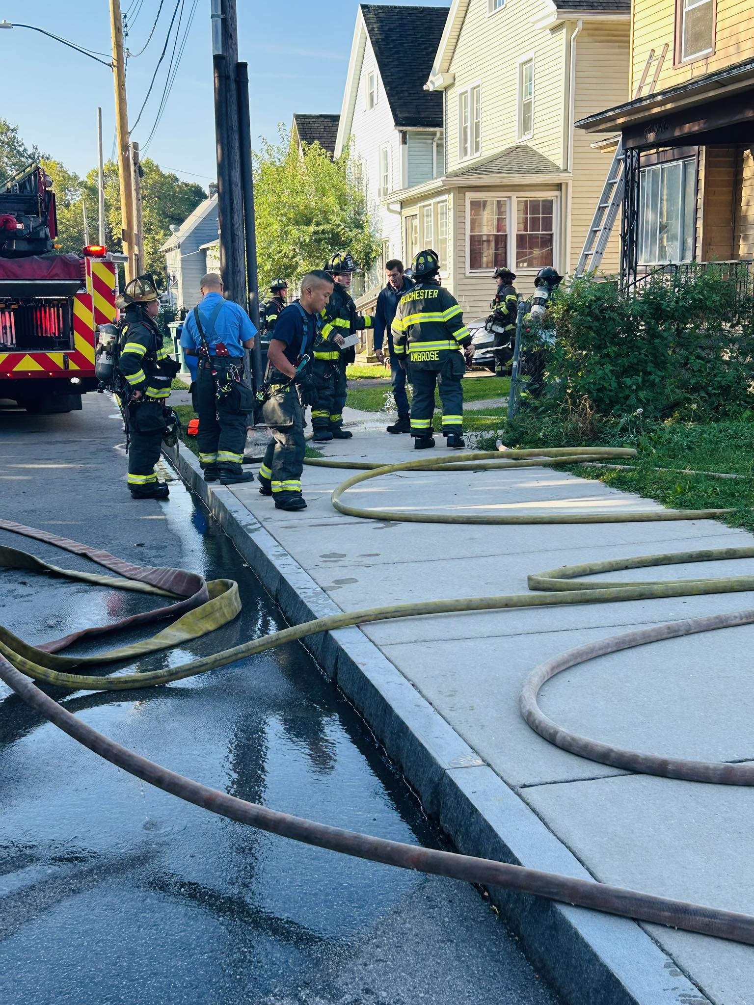 Firefighters working the scene... - Rochester Fire Department | Facebook