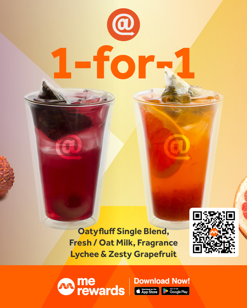🧋1-for-1 Premium Bubble Tea with AtTea SG 署茗職茶 🧋 Enjoy tea