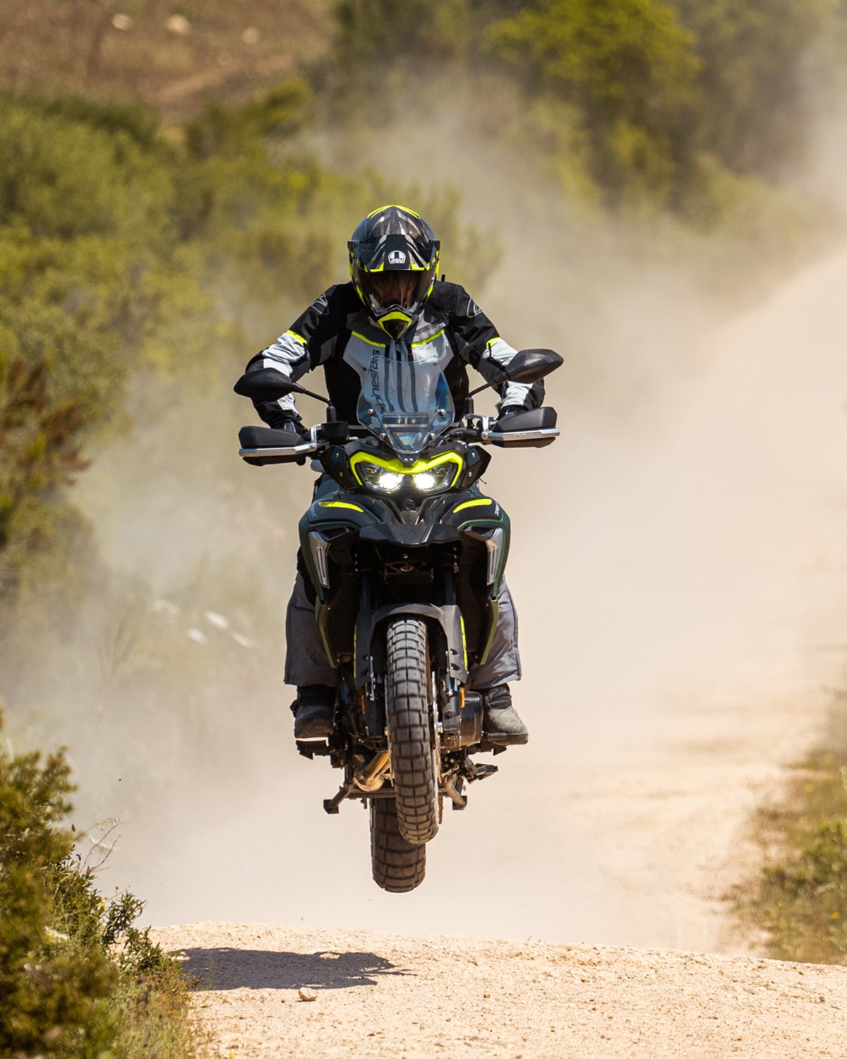 Adventure unlocked. With its 698cc engine, long-travel suspension