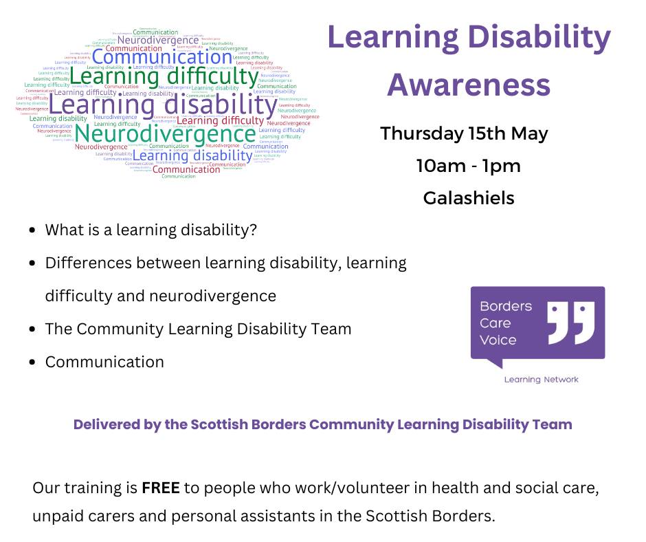 NEW for 2025 - Learning Disability... - Borders Care Voice | Facebook