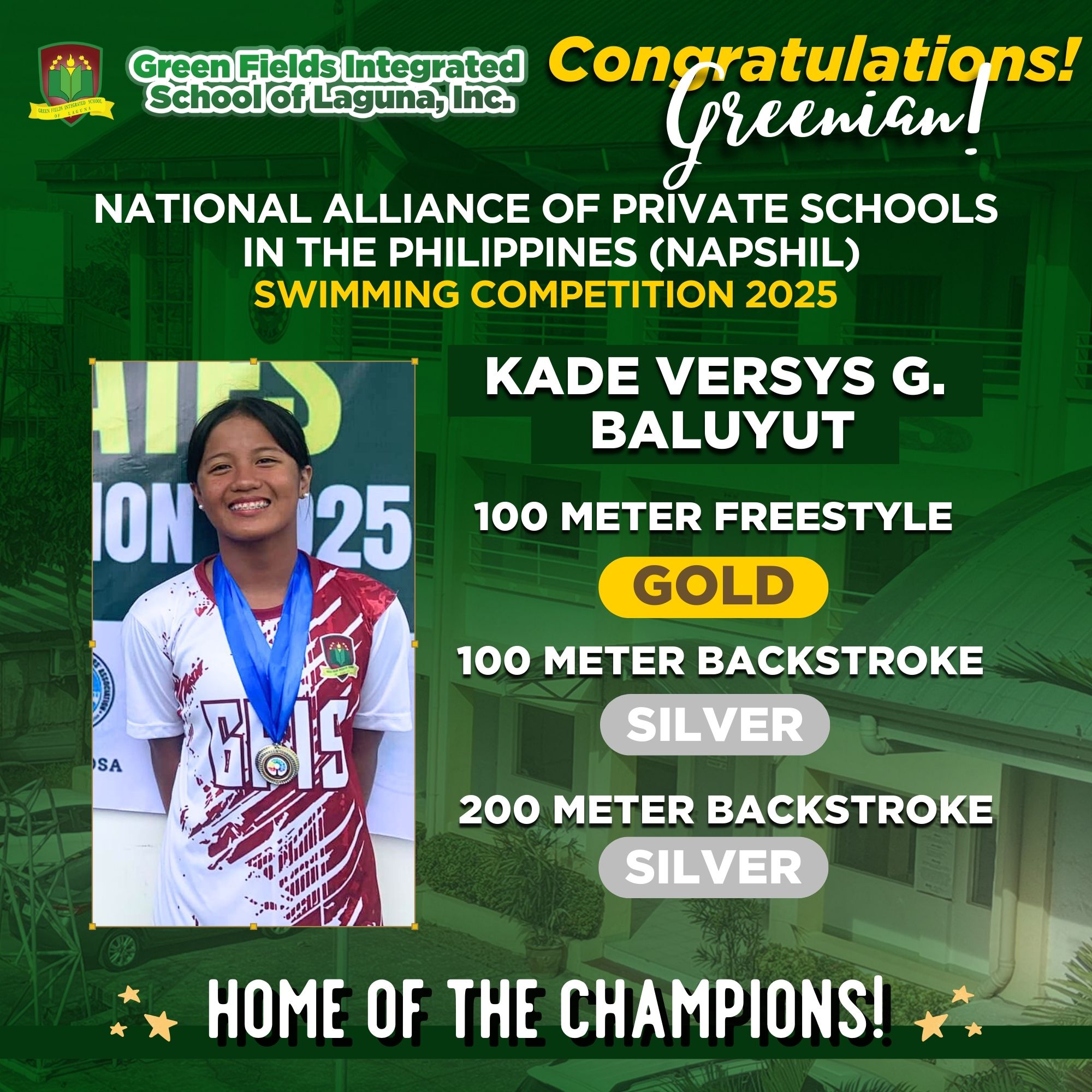 National... - Green Fields Integrated School of Laguna | Facebook