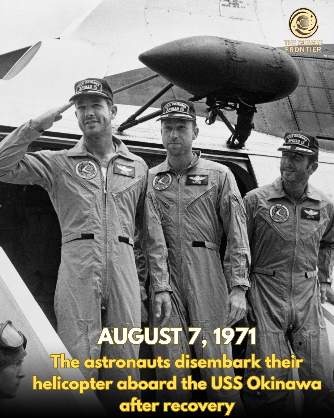 ApoLLo  XV  1971年　 Apollo 15 astronauts return home in 1971