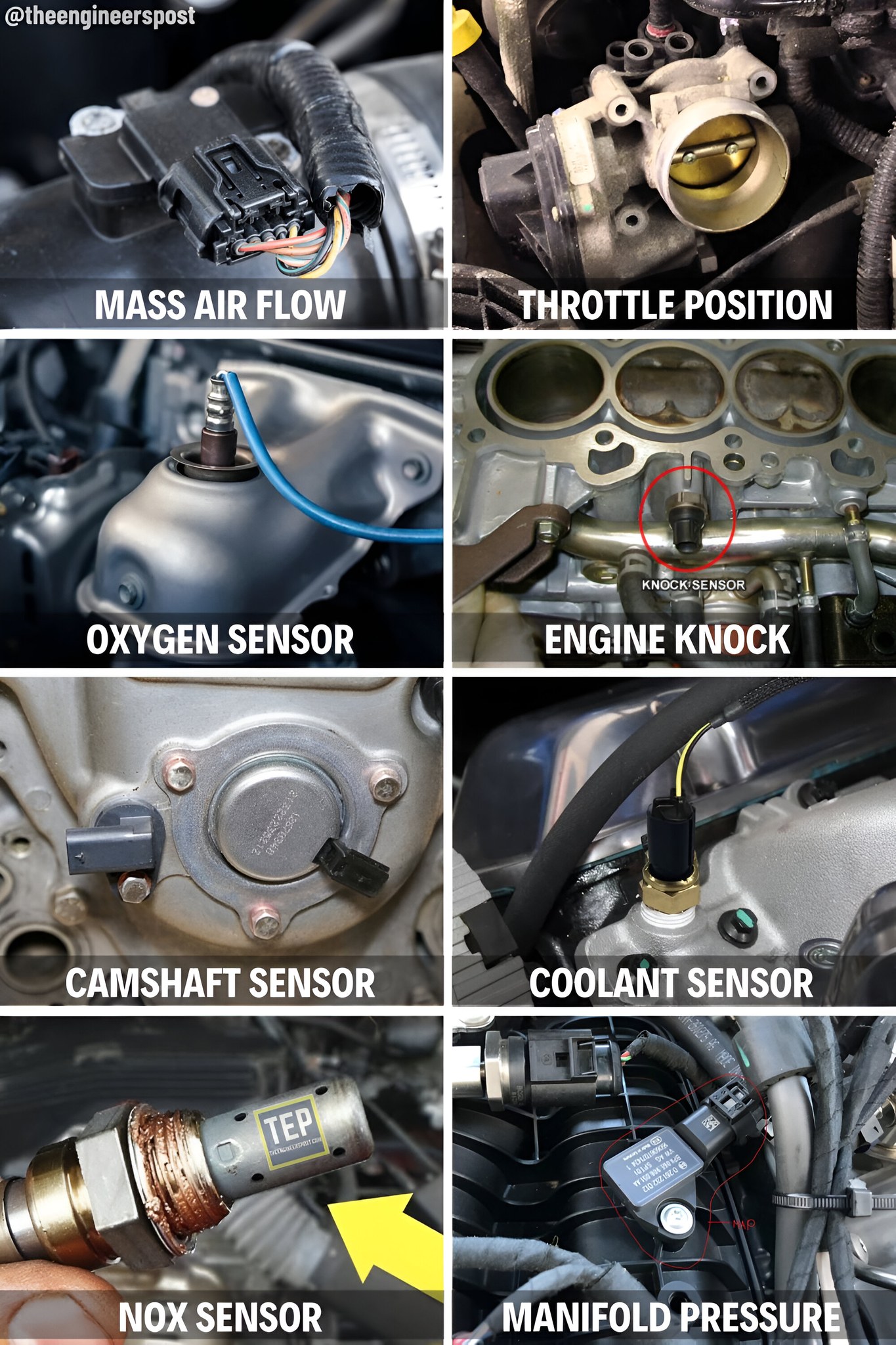 Mechanical - 📌 Here are the Different Types of Sensors used in Vehicles ...
