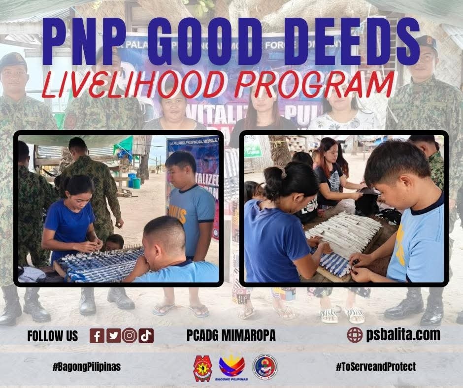 PCADG - PNP GOOD DEEDS Livelihood Program Personnel of 1st Palawan ...