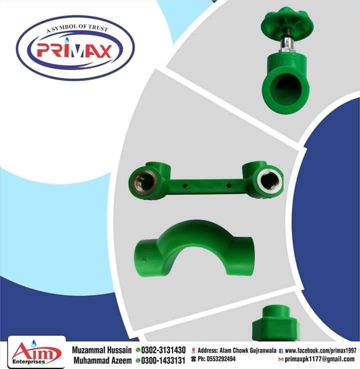 Primax ppr pipes and fitting