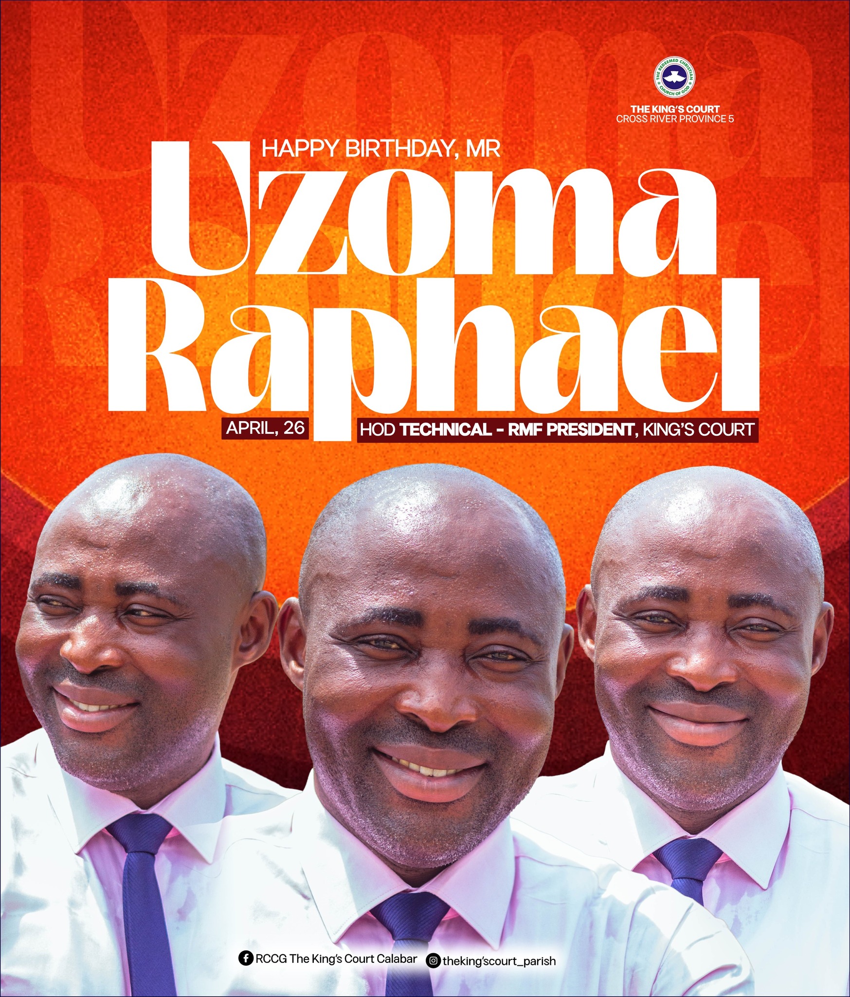 Rccg - Happy Birthday to Our Amiable HOD, a man whose passion for God’s ...