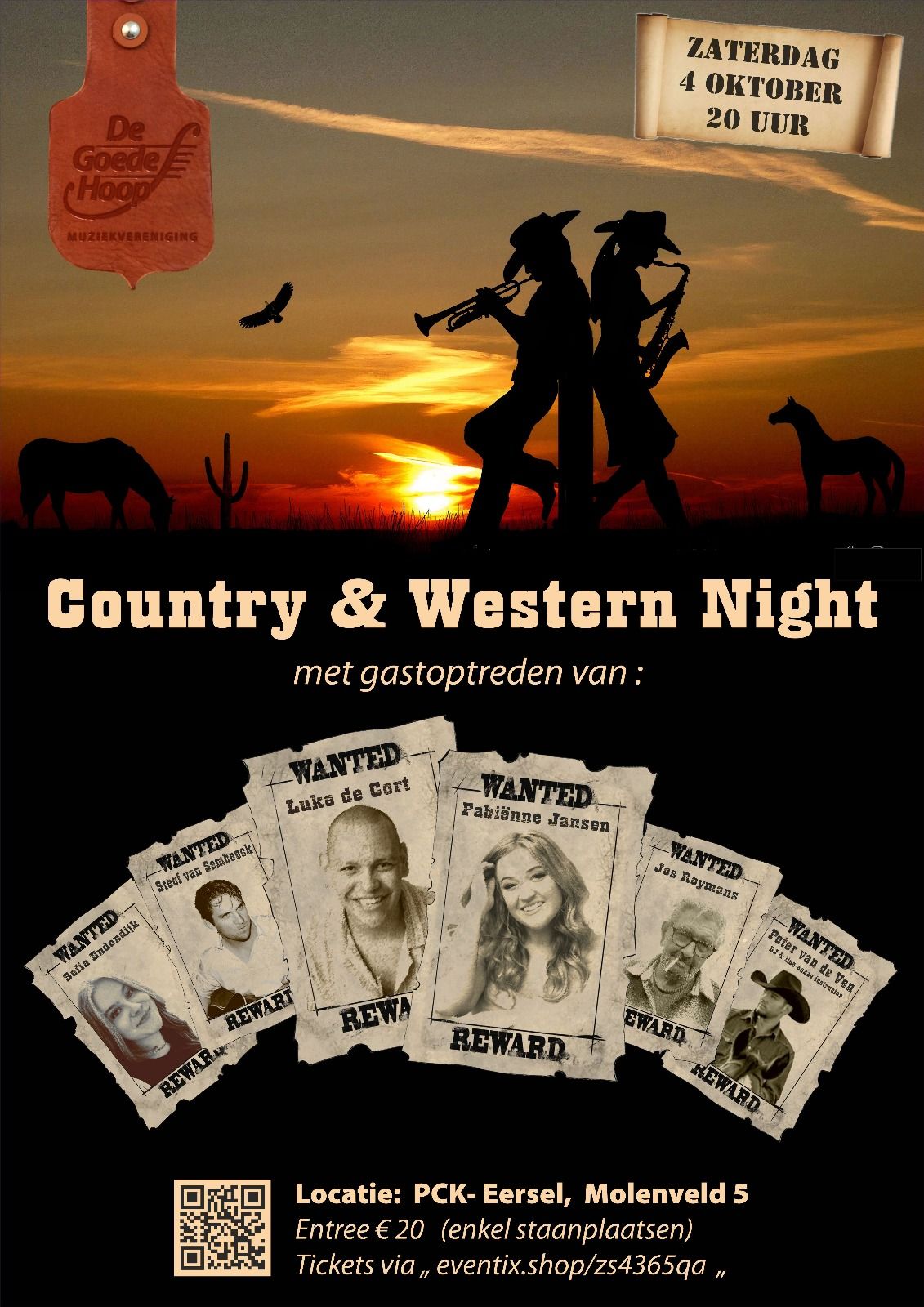 Muziekvereniging - 🤠 🎶 Country & Western Night zaterdag 4 oktober 🎶🤠 Op ...