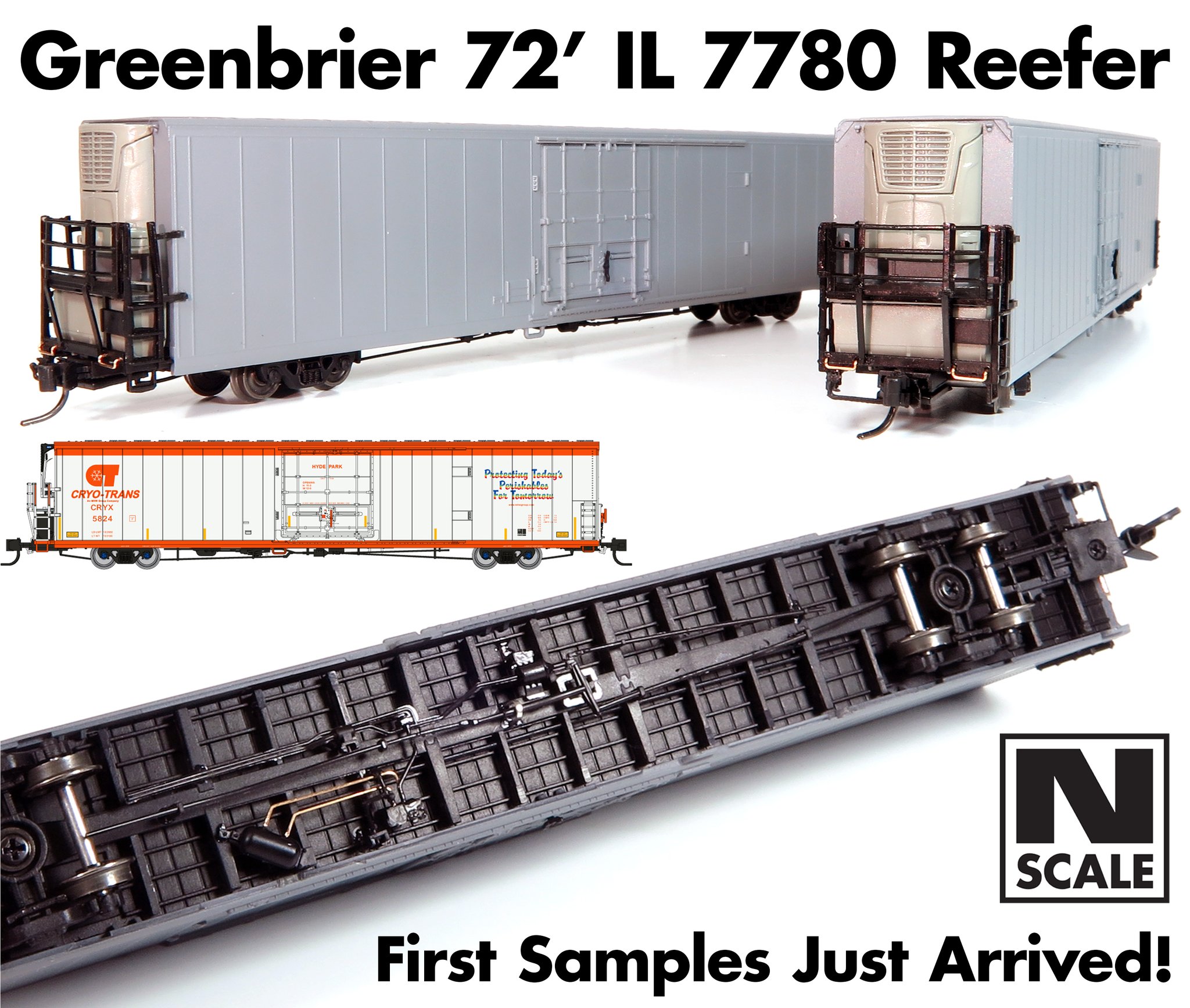 Just arrived at the first tooling samples of our new N scale