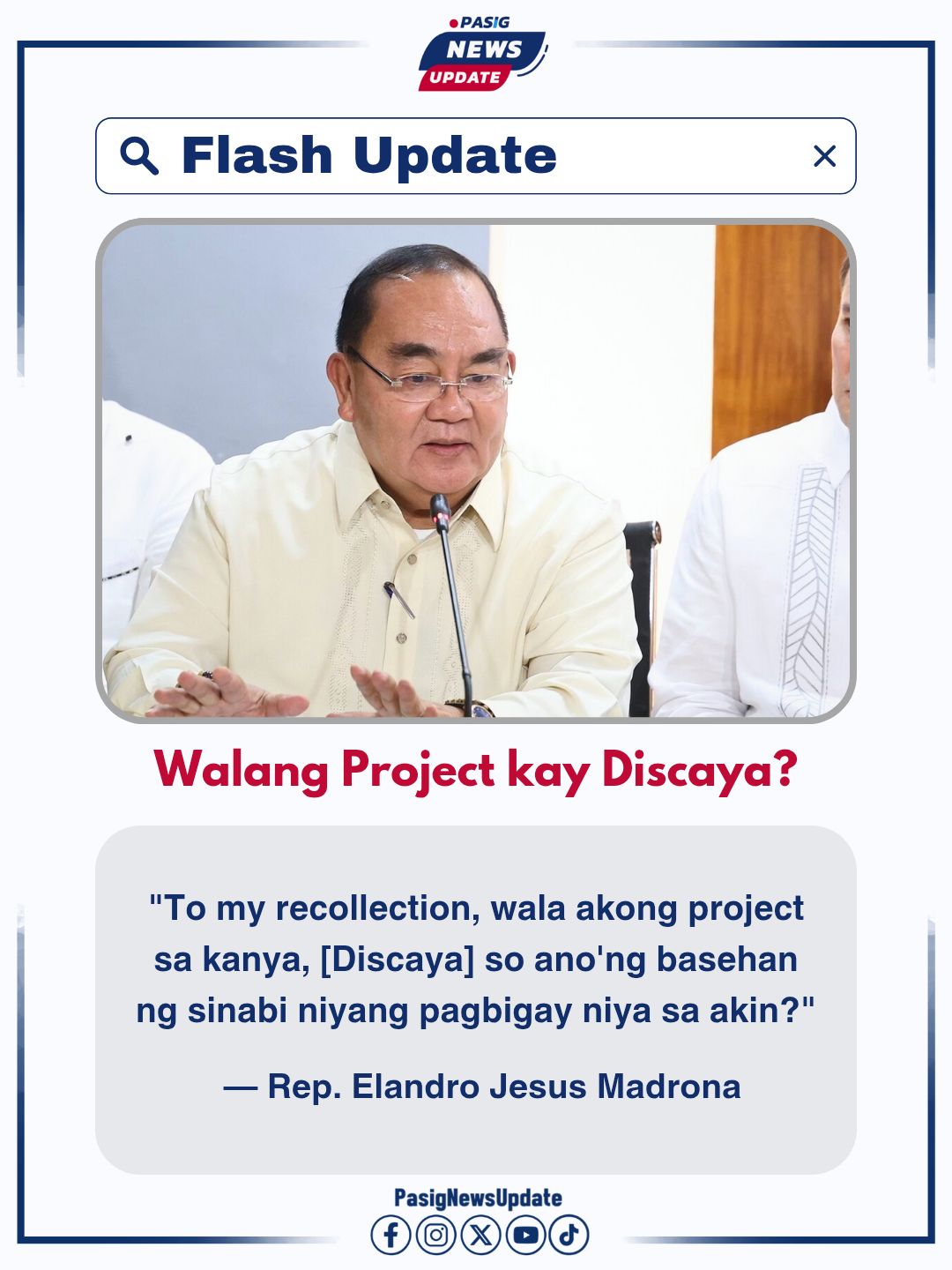 Pasig - 🔴 Romblon Rep. Elandro Jesus Madrona Itinangi ang mga paratang ...