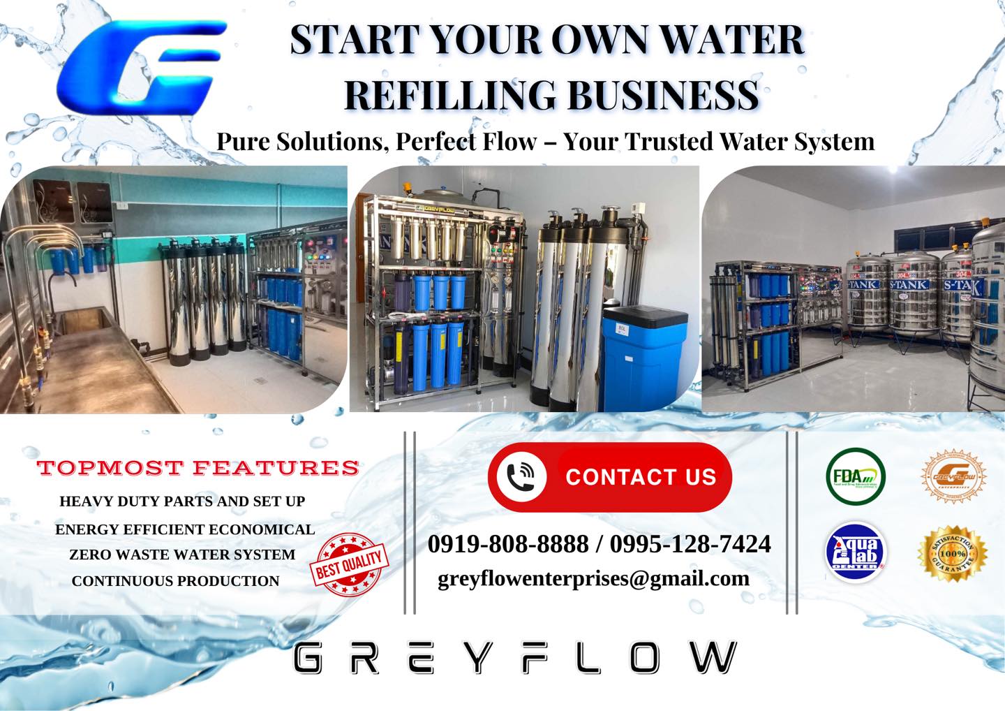 Greyflow - Ready to dive into the water station business? 💧 Start your ...