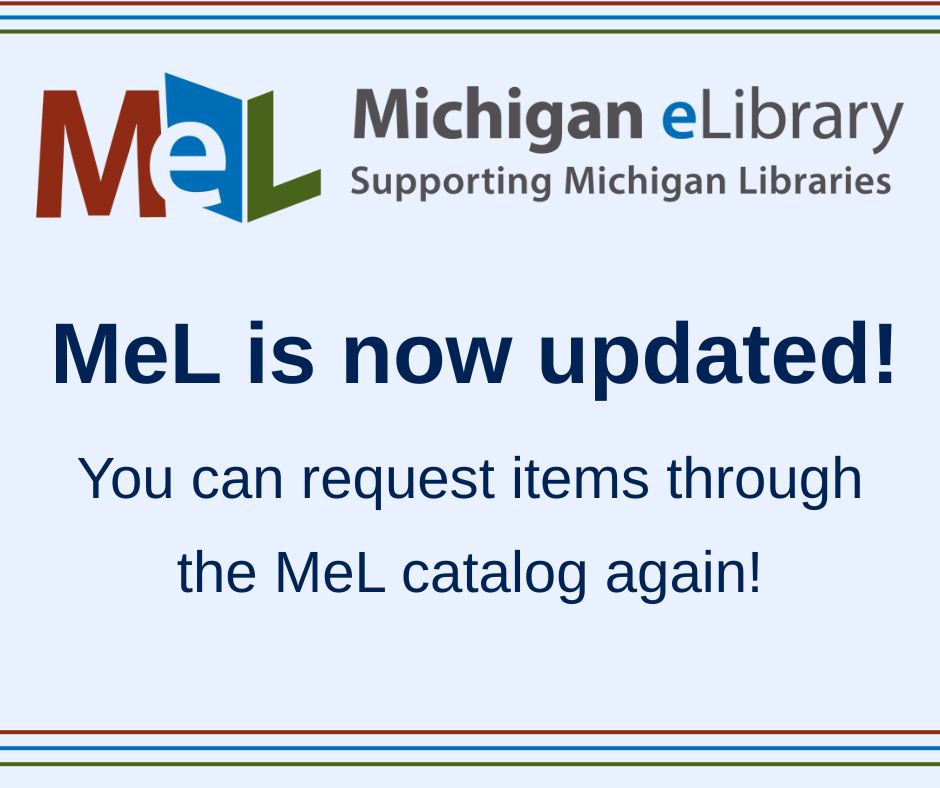 VBDL - The Michigan eLibrary is now updated you can now request items ...