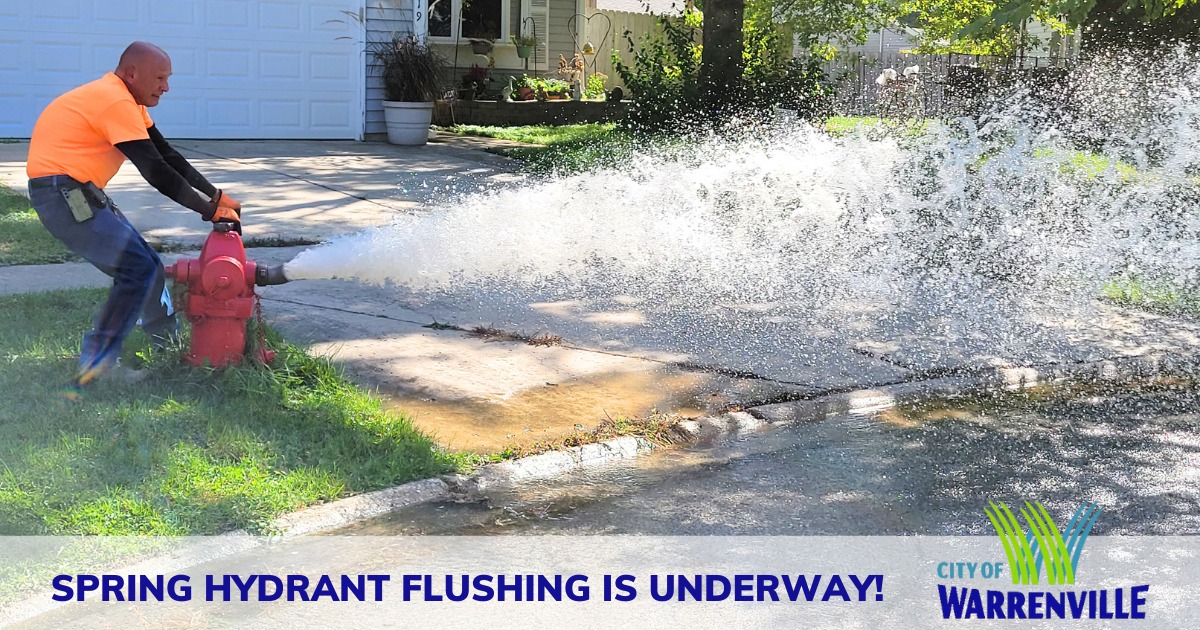 🚨 Spring Hydrant Flushing... - City of Warrenville Government | Facebook