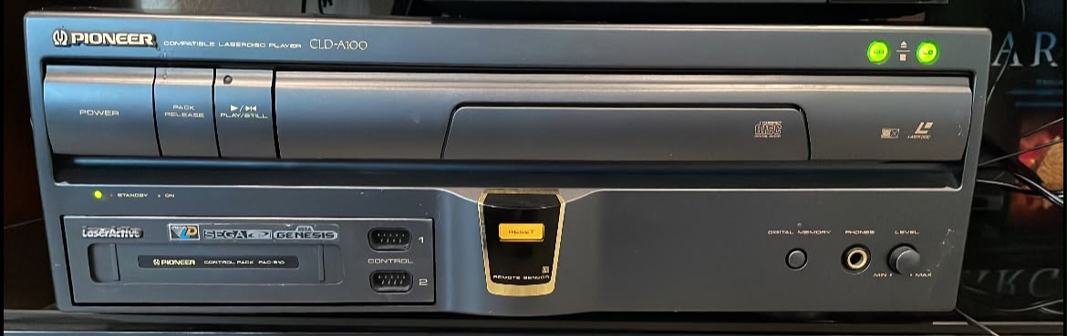 The Pioneer LaserActive CLD-A100 is a specialist LaserDisc player